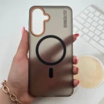 قاب گوشی Galaxy A36 / A56 سامسونگ Syndee مات مگ سیف Magsafe اورجینال لنز برجسته مشکی