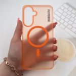 قاب اورجینال Syndee پشت مات MagSafe مدل Samsung Galaxy A56 – نارنجی (پک دار)