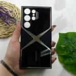 قاب گوشی Samsung Galaxy S24 Ultra مدل GKK Case اورجینال | آینه‌ای عنکبوتی PVD چرمی با محافظ لنز