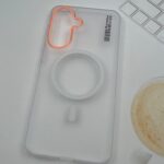 قاب گوشی Redmi  14C  شیائومی Syndee مات مگ سیف Magsafe اورجینال لنز برجسته سفید