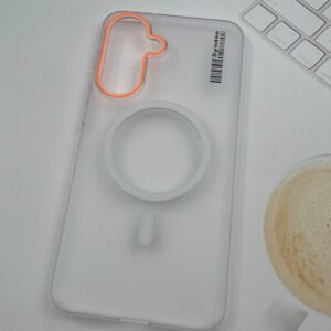قاب گوشی Redmi  14C  شیائومی Syndee مات مگ سیف Magsafe اورجینال لنز برجسته سفید