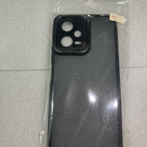 قاب گوشی Poco X5 و Redmi Note 12 5Gپشت مات محافظ لنز دار متال مشکی