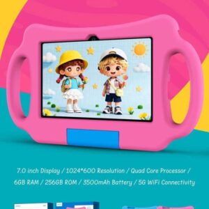 تبلت oteeto tab 75 حافظه 64 رم 4 و درج روی کارتون 256 گیگابایت و رم 6 گیگابایت سایز 7 اینچ