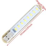 چراغ USB ۸ لامپ LED مدل اضطراری - تصویر 2