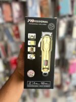ماشین اصلاح حرفه‌ای LT-898 ذشارژی با نمایشگر LED و تیغه T شکل