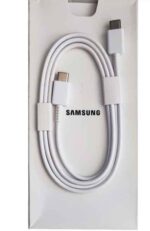 کابل شارژ 25 وات دو سر تایپ سی اصلی سرکارتنی Samsung به همراه سوزن سیم کارت