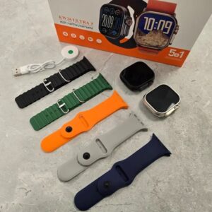 ساعت هوشمند کیوکویر مدل KW26 ULTRA3 با 5 بند